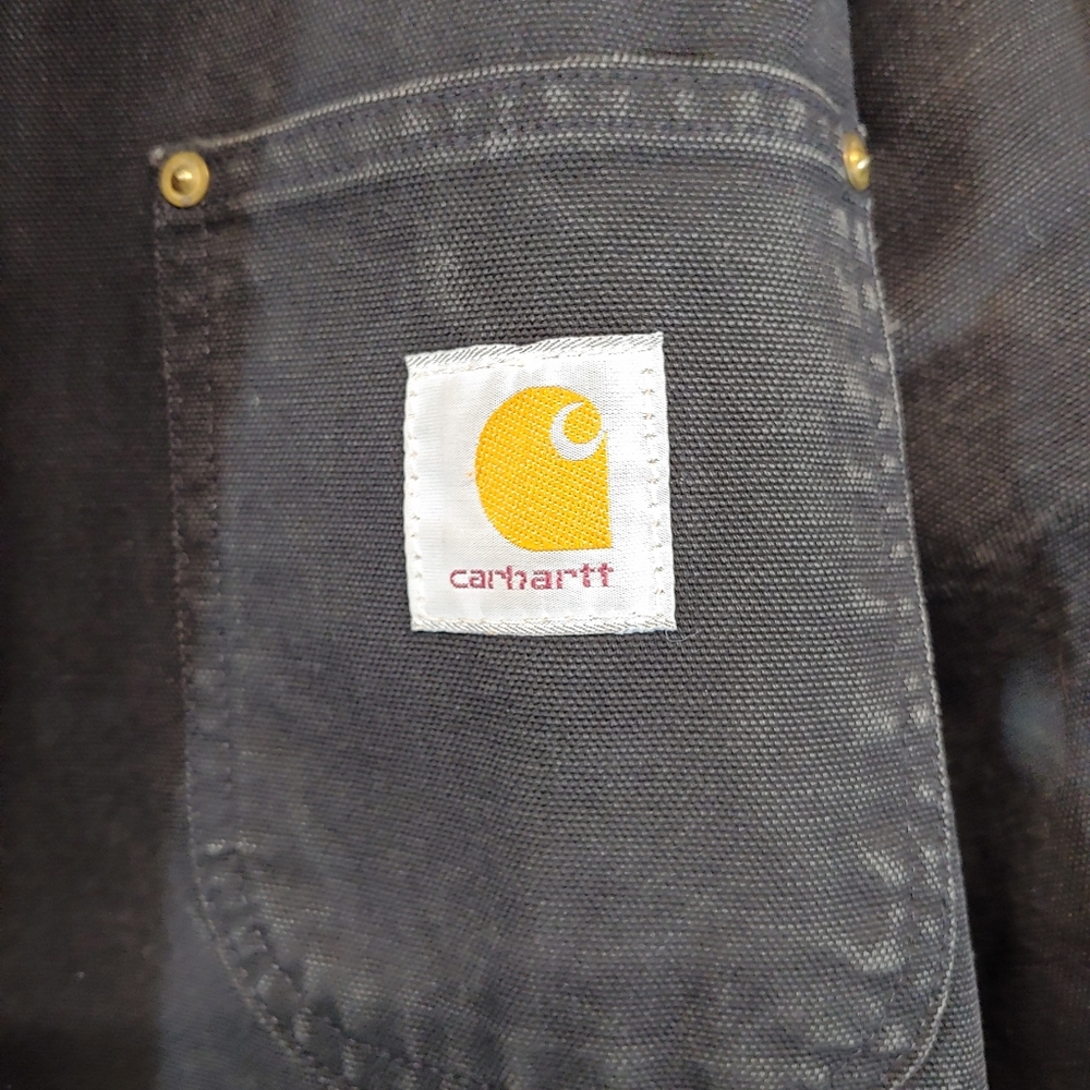 Carhartt Men's Wool Lined Chore Jacket Black 42 - Picture 5 of 6